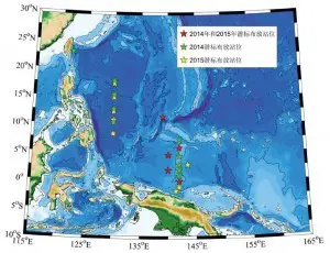 热带西太平洋科学观测网布局图