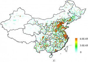 2009年与1980年癌症风险之差