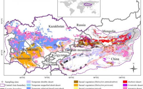 利用卫星影像研究温带荒漠植被分布