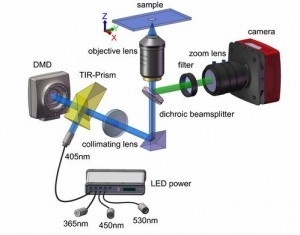 结构照明三维层析成像系统光路图 