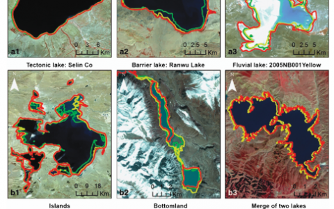 使用卫星影像精准确定最新青藏高原湖泊数据