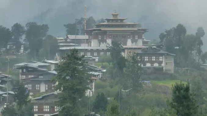 尼泊尔富比卡山谷Gangteng寺院