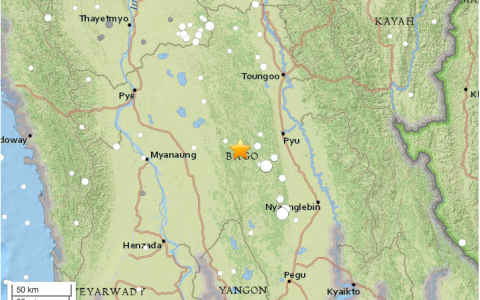 北京时间凌晨缅甸发生6.2级地震