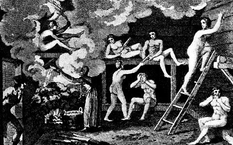 1802年的桑拿浴. Credit: Wikipedia