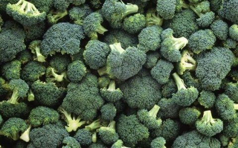 西兰花,含大量维生素A和C。