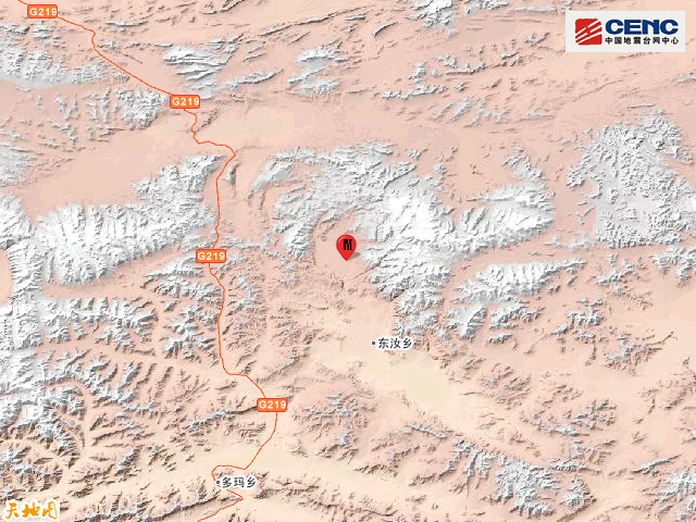 震情：西藏日土县发生5.1级地震