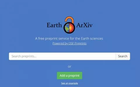 EarthArXiv: 地球科学领域的预印本服务