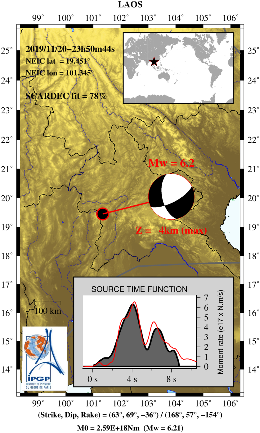 老挝和泰国边境发生两次浅源强震