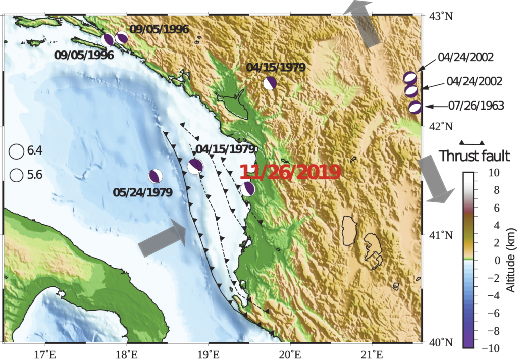 阿尔巴尼亚海岸发生6.4级强震, InSAR 数据显示该地震并不简单