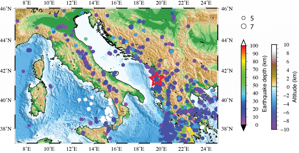 阿尔巴尼亚海岸发生6.4级强震, InSAR 数据显示该地震并不简单