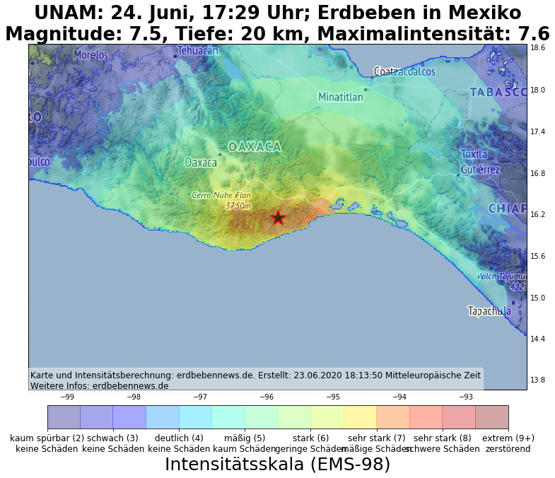 墨西哥南部圣玛丽亚·扎波蒂特兰发生7.4级地震