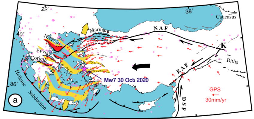 爱琴海发生 M7.0 地震,并伴随海啸,强烈冲击土耳其与希腊