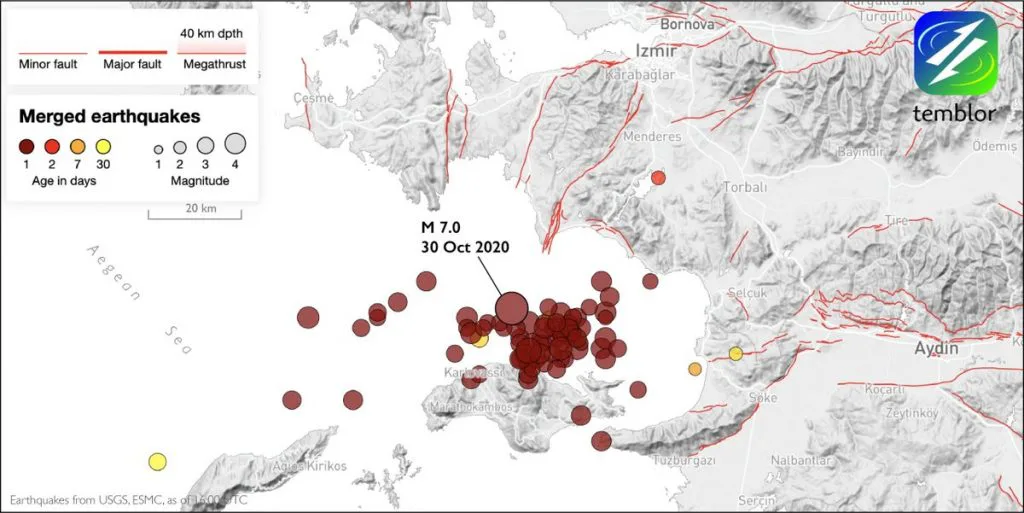 爱琴海发生 M7.0 地震，并伴随海啸，强烈冲击土耳其与希腊