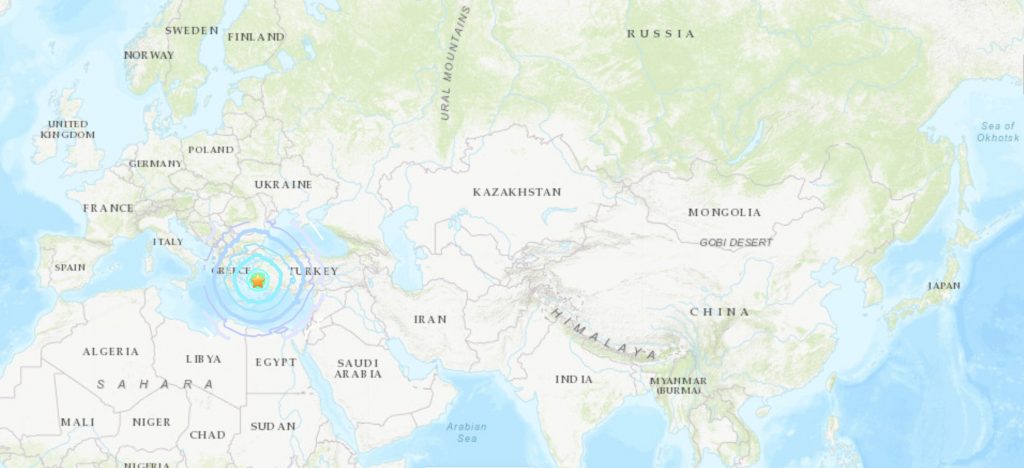 爱琴海发生 M7.0 地震,并伴随海啸,强烈冲击土耳其与希腊