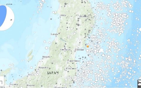 日本东海岸发生7级地震