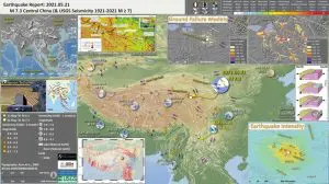 2021年5月21日中国青藏高原地区同一天相隔约4小时发生两个地震：云南漾濞M6.4 与青海玛多M7.4地震